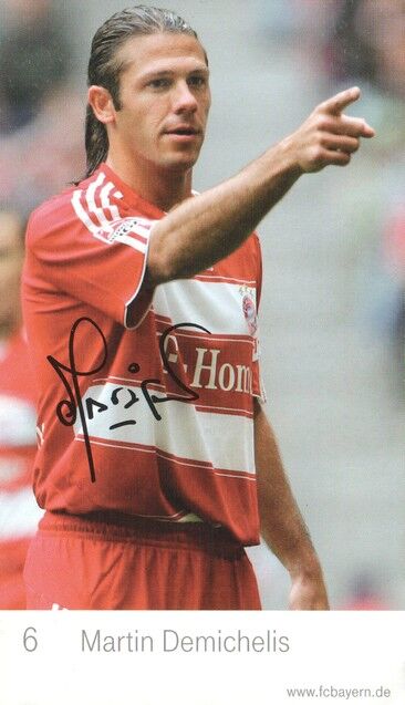 Autogramm Fussball | FC Bayern München | 2007 Druck | Martin DEMICHELIS