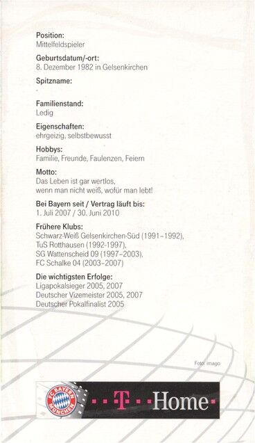 Autogramm Fussball | FC Bayern München | 2007 Druck | Hamit ALTINTOP