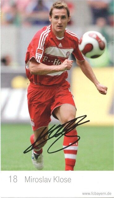 Autogramm Fussball | FC Bayern München | 2007 Druck | Miroslav KLOSE