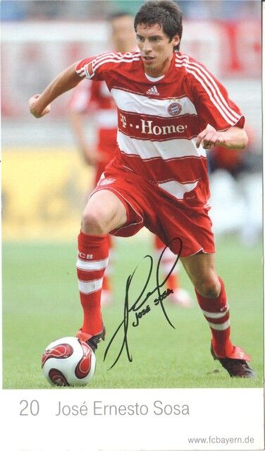 Autogramm Fussball | FC Bayern München | 2007 Druck | Jose Ernesto SOSA
