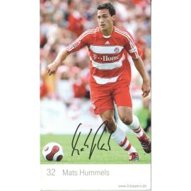 Autogramm Fussball | FC Bayern München | 2007 Druck | Mats HUMMELS