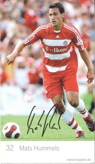 Autogramm Fussball | FC Bayern München | 2007 Druck | Mats HUMMELS