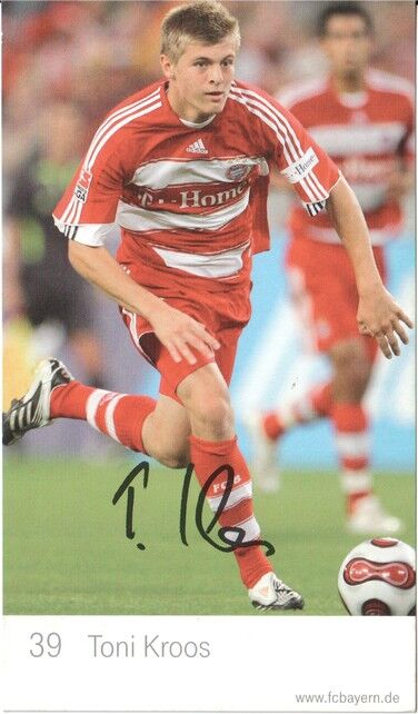 Autogramm Fussball | FC Bayern München | 2007 Druck | Toni KROOS