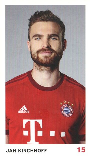 Autogramm Fussball | FC Bayern München | 2015 Druck | Jan KIRCHHOFF