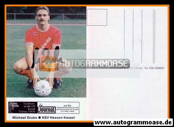 Autogramm Fussball | KSV Hessen Kassel | 1989 | Michael DRUBE