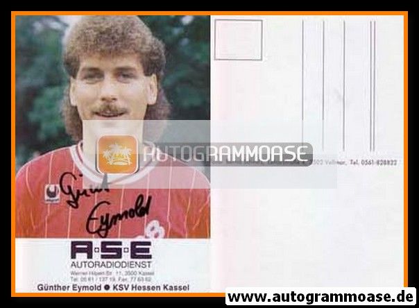 Autogramm Fussball | KSV Hessen Kassel | 1989 | Günther EYMOLD (1)