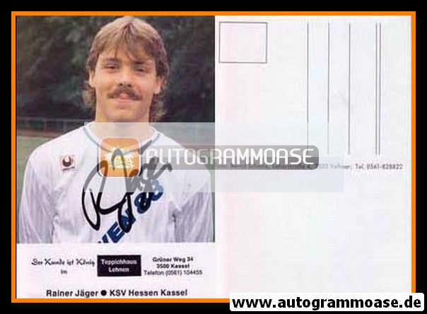 Autogramm Fussball | KSV Hessen Kassel | 1989 | Rainer JÄGER