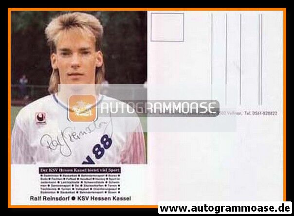 Autogramm Fussball | KSV Hessen Kassel | 1989 | Ralf REINSDORF