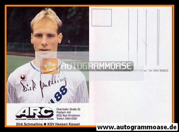 Autogramm Fussball | KSV Hessen Kassel | 1989 | Dirk SCHMELTING