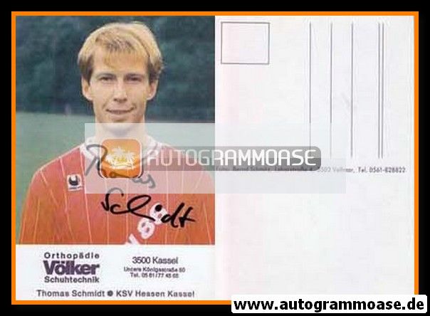 Autogramm Fussball | KSV Hessen Kassel | 1989 | Thomas SCHMIDT