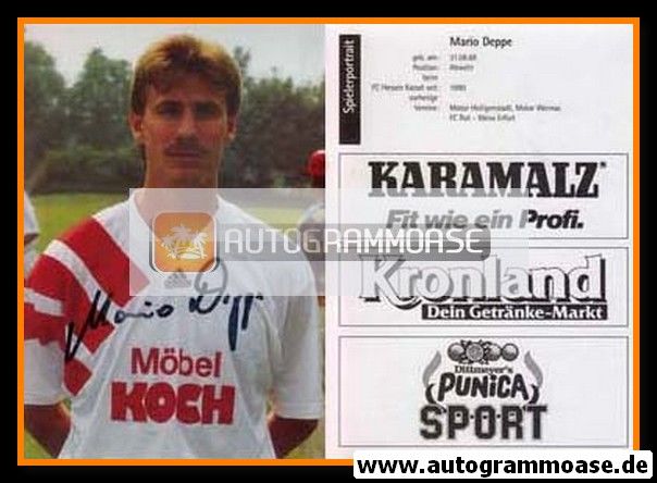 Autogramm Fussball | KSV Hessen Kassel | 1990er | Mario DEPPE