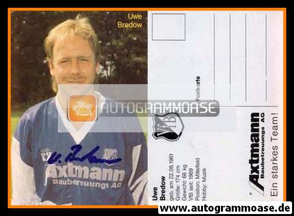 Autogramm Fussball | VfB Leipzig | 1993 | Uwe BREDOW
