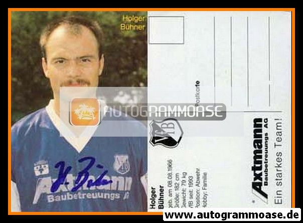 Autogramm Fussball | VfB Leipzig | 1993 | Holger BÜHNER