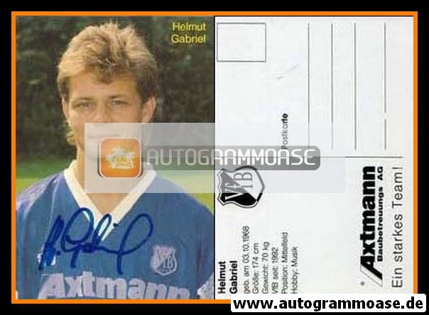 Autogramm Fussball | VfB Leipzig | 1993 | Helmut GABRIEL
