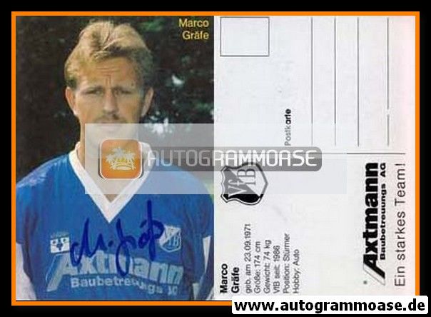 Autogramm Fussball | VfB Leipzig | 1993 | Marco GRÄFE
