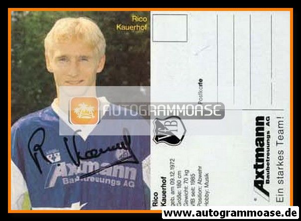 Autogramm Fussball | VfB Leipzig | 1993 | Rico KAUERHOF