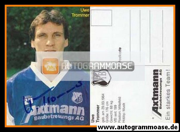 Autogramm Fussball | VfB Leipzig | 1993 | Uwe TROMMER