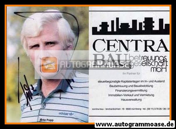 Autogramm Fussball | 1. FC Nürnberg | 1981 | Fritz POPP