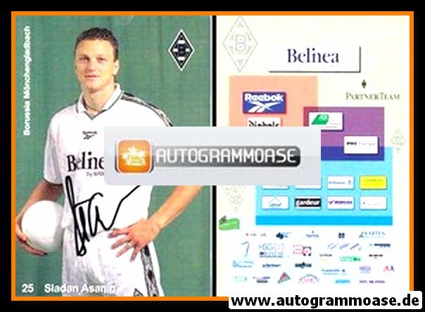 Autogramm Fussball | Borussia Mönchengladbach | 1998 | Sladan ASANIN