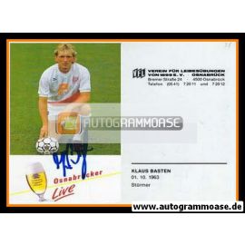 Autogramm Fussball | VfL Osnabrück | 1988 | Klaus BASTEN