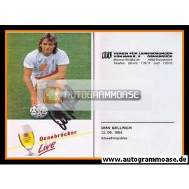 Autogramm Fussball | VfL Osnabrück | 1988 | Dirk GELLRICH