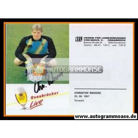 Autogramm Fussball | VfL Osnabrück | 1988 | Christof REKERS