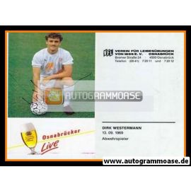 Autogramm Fussball | VfL Osnabrück | 1988 | Dirk WESTERMANN