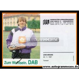 Autogramm Fussball | VfL Osnabrück | 1991 | Uwe BRUNN
