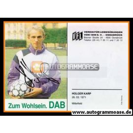 Autogramm Fussball | VfL Osnabrück | 1991 | Holger KARP