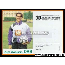 Autogramm Fussball | VfL Osnabrück | 1991 | Ralph MÜLLER-GESSER