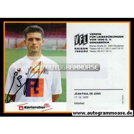 Autogramm Fussball | VfL Osnabrück | 1992 | Jean-Paul DE JONG
