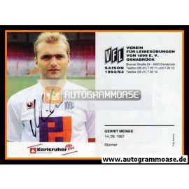 Autogramm Fussball | VfL Osnabrück | 1992 | Gerrit MEINKE