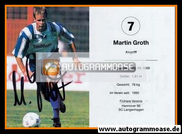 Autogramm Fussball | Hansa Rostock | 1994 | Martin GROTH