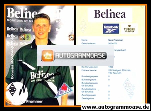 Autogramm Fussball | Borussia Mönchengladbach | 1999 | Nico FROMMER