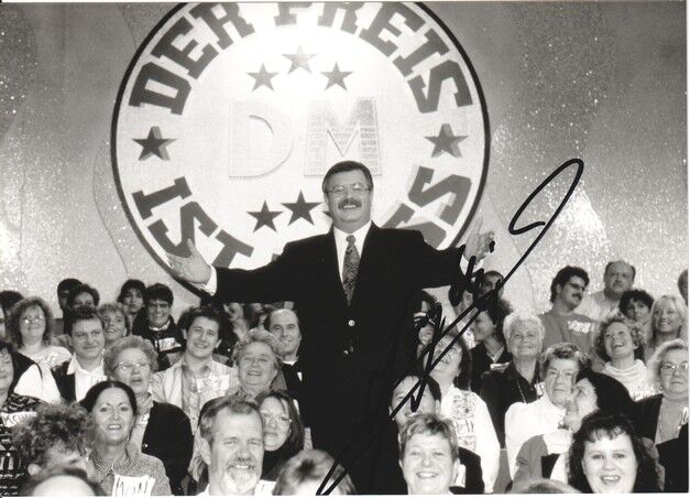 Autogramm TV | RTL | Harry WIJNVOORD | 1996 Foto (Portrait SW XM) "Preis Ist Heiss"
