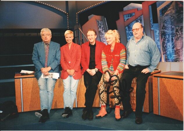 Autogramm Comedy | 7 TAGE - 7 KÖPFE | 1990er Foto (Gruppenbild Color XM) + AG Köster