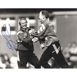 Autogramm Fussball | DFB | 1990 Foto | Berti VOGTS (Training SW XM) Sammer