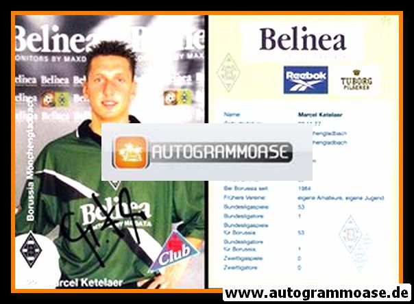 Autogramm Fussball | Borussia M&ouml;nchengladbach | 1999 | Marcel KETELAER