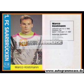Autogramm Fussball | 1. FC Saarbrücken | 1991 | Marco KOSTMANN
