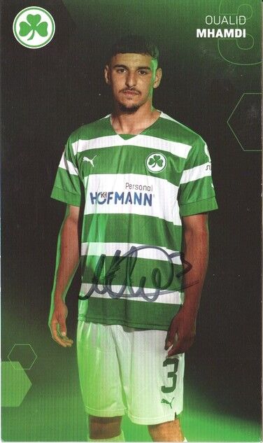 Autogramm Fussball | SpVgg Greuther Fürth | 2022 | Oualid MHAMDI