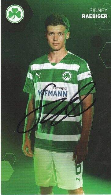 Autogramm Fussball | SpVgg Greuther Fürth | 2022 | Sidney RAEBIGER
