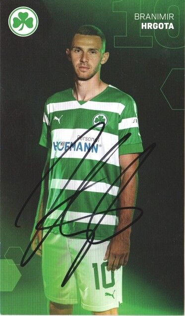 Autogramm Fussball | SpVgg Greuther Fürth | 2022 | Branimir HRGOTA