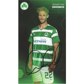 Autogramm Fussball | SpVgg Greuther Fürth | 2022 | Sebastian GRIESBECK