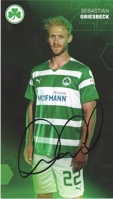 Autogramm Fussball | SpVgg Greuther Fürth | 2022 | Sebastian GRIESBECK
