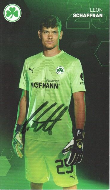 Autogramm Fussball | SpVgg Greuther Fürth | 2022 | Leon SCHAFFRAN