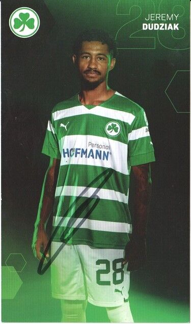 Autogramm Fussball | SpVgg Greuther Fürth | 2022 | Jeremy DUDZIAK