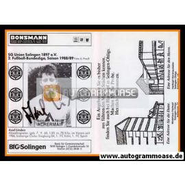 Autogramm Fussball | Union Solingen | 1988 | Axel LINDEN