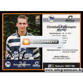 Autogramm Fussball | Hertha BSC Berlin | 1997 | Christian FÄHRMANN