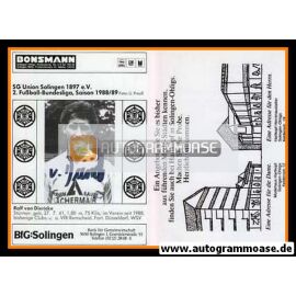 Autogramm Fussball | Union Solingen | 1988 | Ralf VON DIERICKE