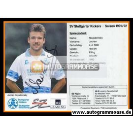 Autogramm Fussball | Stuttgarter Kickers | 1991 | Jochen NOVODOMSKY